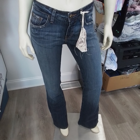 DUARTE Straight Leg Jeans Sz 27 NWT - Picture 6 of 16